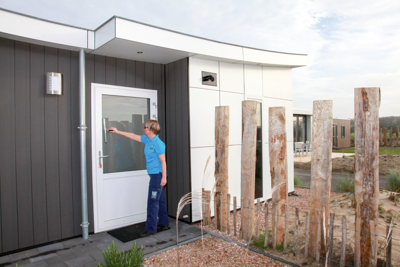 Schoonmaak van een recreatiewoning